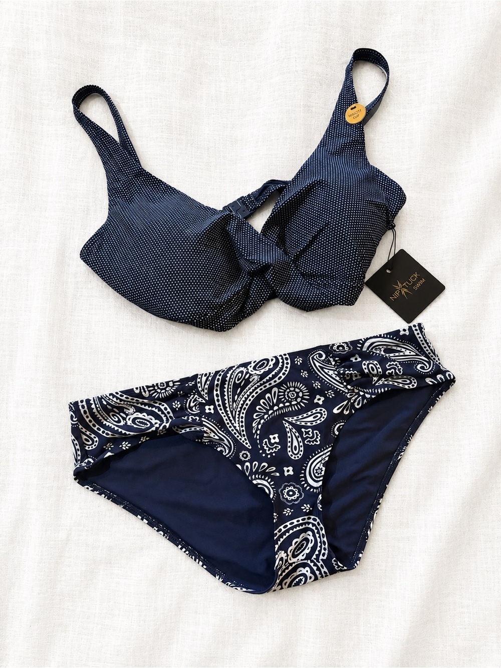 aerie Navy Blue Swim Hipster Bottom